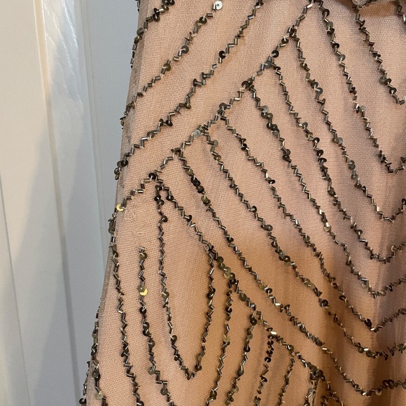 Adrianna Papell Beaded Floor Length Dress - US 4/EU36 - Picture 8 of 12